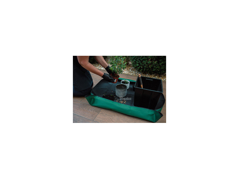 Bradas Tapis de rempotage, 660 x 660 mm, vert/noir