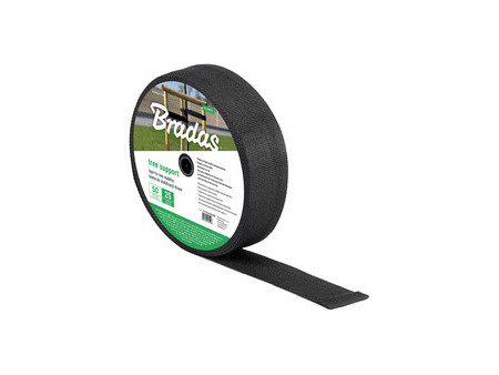 Bradas Bande de ligature pour arbres, PP, 30 mm x 50 m, noir