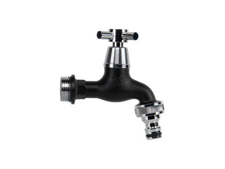 Bradas Robinet 3/4', boisseau sphérique, noir mat