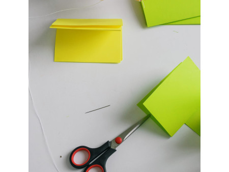 Kores Note adhésive 75 x 75 mm, uni, jaune