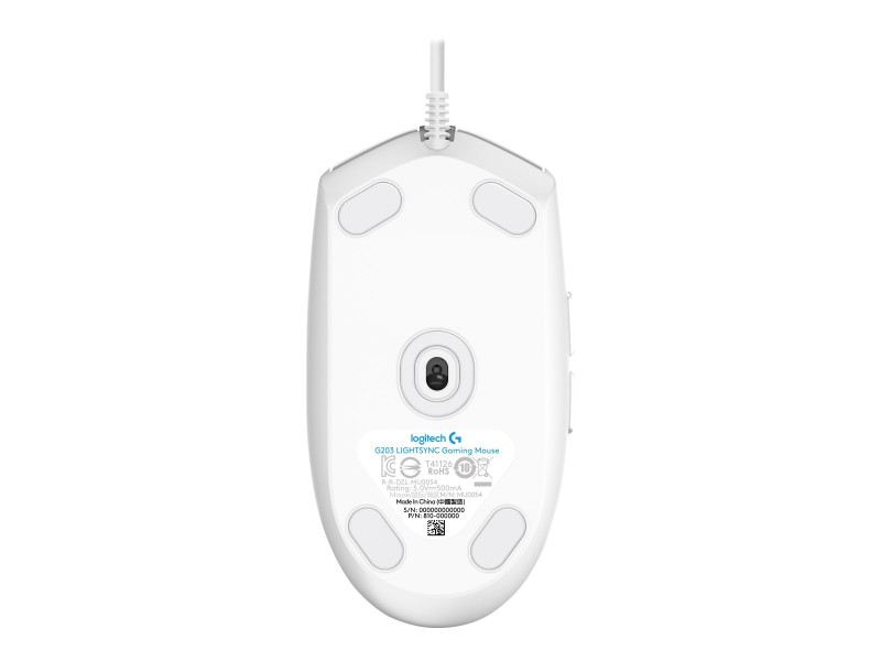 LOGI G203 LIGHTSYNC Gaming Mouse White