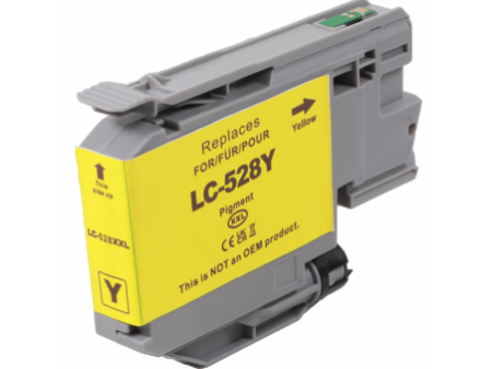 Cartouche compatible BROTHER LC528Y - Jaune - 5.000 pages