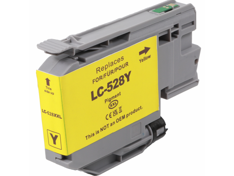 Cartouche compatible BROTHER LC528Y - Jaune - 5.000 pages