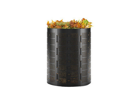 Bradas Poubelle à compost, 180 litres, en HDPE, noir