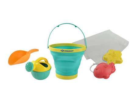 SCHILDKRÖT Kit de jouets de plage Bucket Crew, 5 pièces