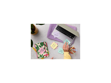 Post-it Bloc-notes Super Sticky Recycling Notes, rose/jaune