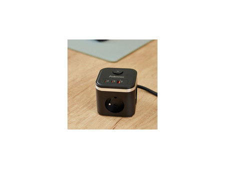 Fellowes Cube multiprise Power Cube, type E, noir