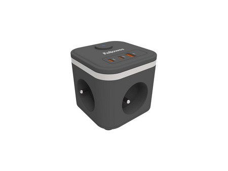 Fellowes Cube multiprise Power Cube, type E, blanc