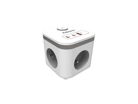 Fellowes Cube multiprise Power Cube, type E, blanc