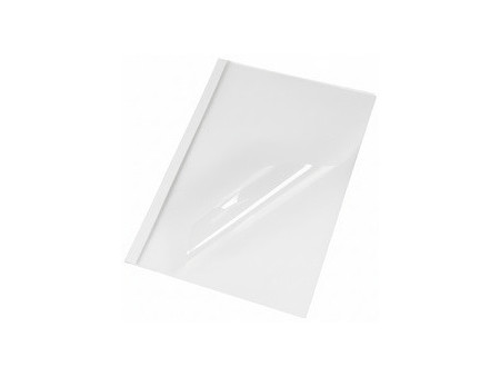 pavo Chemise à reliure thermique A4, brillant, 1,5 mm, blanc
