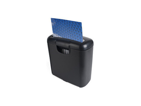 pavo Destructeur de documents Stripcut 6, bandes 6 mm, noir