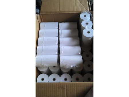 Kores Rouleaux de caisse, 57 mm x 25 m x 12 mm, blanc