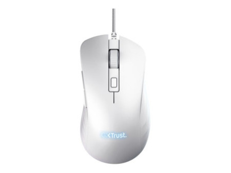TRUST Souris gaming filaire YBAR+ blanch