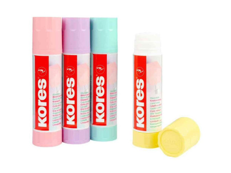 Kores Bâton de colle 'Pastel', 20 g, sans solvant