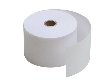 Kores Rouleau de caisse, 2 couches blanc/jaune, 76 mm x 25 m