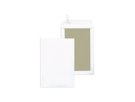 MAILmedia Pochette d'expédition B4 avec dos carton, marron