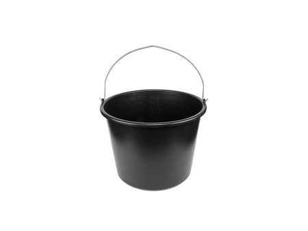 Bradas Seau, 16 litres, PVC, noir