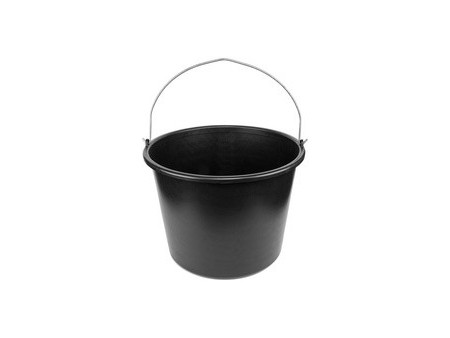 Bradas Seau, 12 litres, PVC, noir