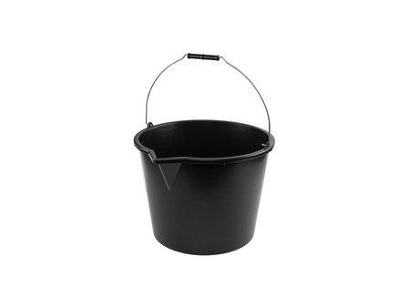 Bradas Seau avec bec verseur, 5 litres, PP, noir