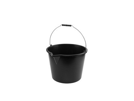 Bradas Seau avec bec verseur, 20 litres, PP, noir
