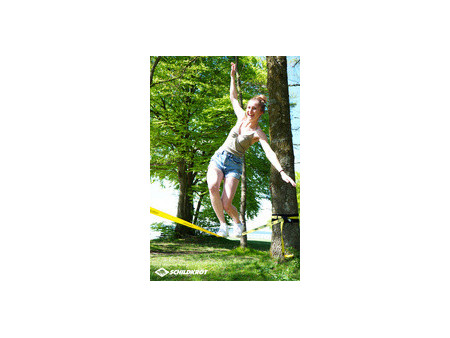 SCHILDKRÖT Slackline, longueur: 15 m, jaune