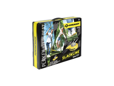 SCHILDKRÖT Slackline, longueur: 15 m, jaune