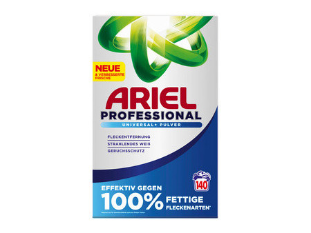 ARIEL PROFESSIONAL Lessive en poudre Universal+, 140 lavages
