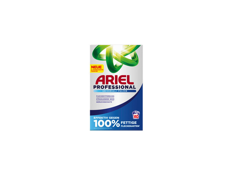 ARIEL PROFESSIONAL Lessive en poudre Universal+, 140 lavages