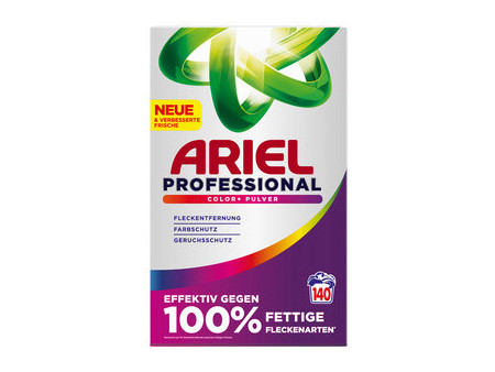 ARIEL PROFESSIONAL Lessive en poudre Color+, 140 lavages