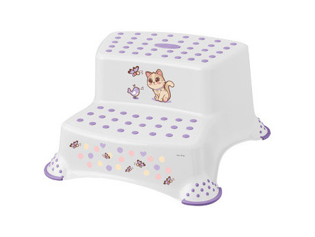 keeeper kids Marchepied 'igor cats', 2 niveaux, blanc