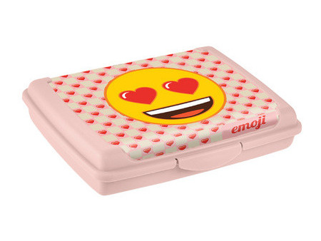 keeeper Boîte à goûter 'carla mini emoji hearts', rose