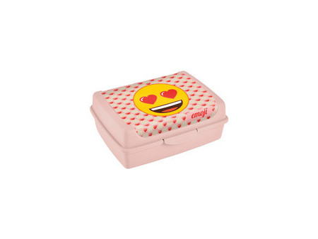 keeeper Boîte à goûter 'carla midi emoji hearts', rose