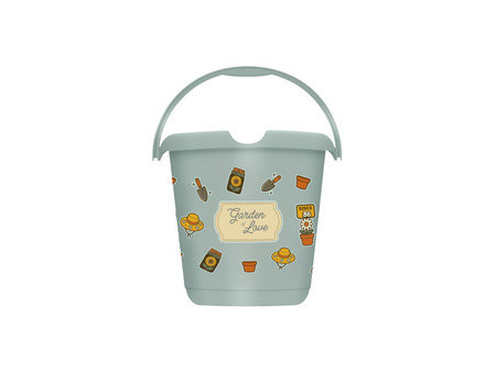 keeeper Seau à motif 'ilvie happy flower', rond, 10 litres