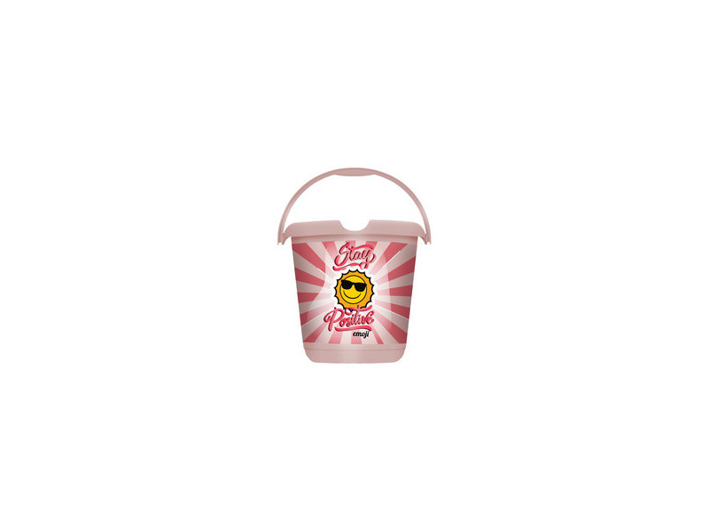 keeeper Seau à motif 'ilvie emoji best day', rond, 10 litres