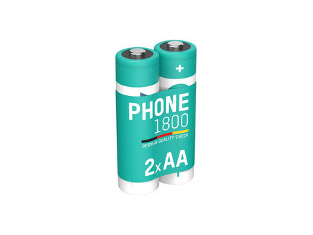ANSMANN Pile Dect NiMH, Mignon AA, 1.800 mAh, blister de 2