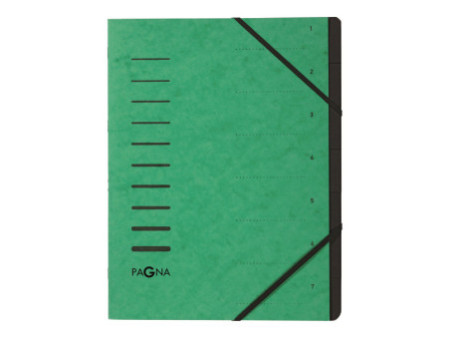 PAGNA Trieur 'Sorting File', 7 compartiments, vert