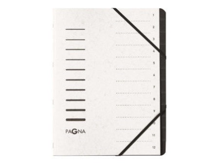 PAGNA Trieur 'Sorting File', 12 compartiments, blanc