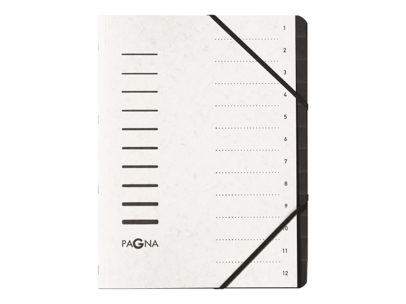 PAGNA Trieur 'Sorting File', 12 compartiments, blanc