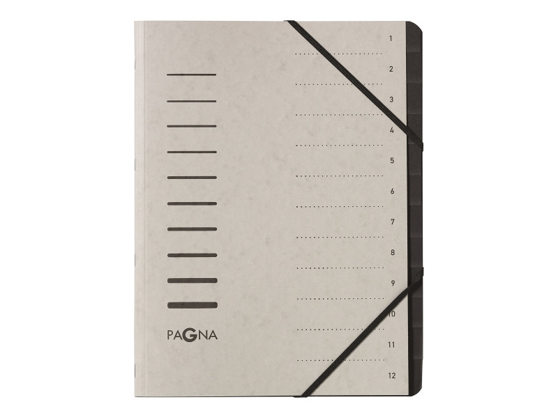 PAGNA Trieur 'Sorting File', 12 compartiments, gris clair