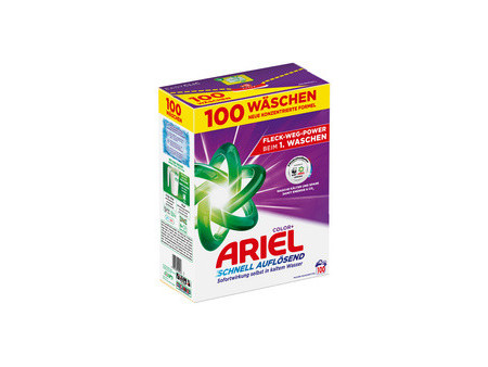 ARIEL Lessive en poudre Color+, 5,03 kg - 100 lavages