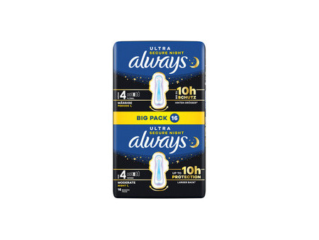 always Serviette hygiénique Ultra Day, Secure Night, BigPack