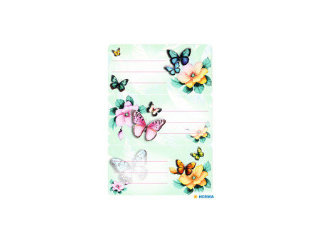 HERMA Étiquettes pour livres VARIO 'Papillons', 76 x 35 mm