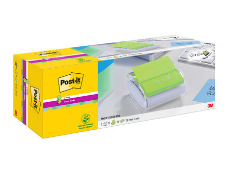 Post-it Distributeur Z-Notes PRO, garni, blanc