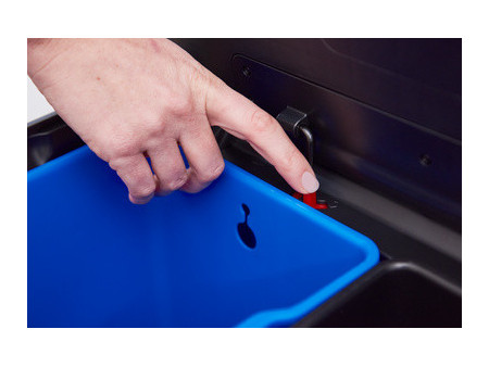Rubbermaid Collecteur à pédale Elite Dual Stream, 60 litres
