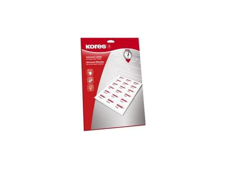Kores Etiquette à affranchir, 130 x 40 mm, blanc