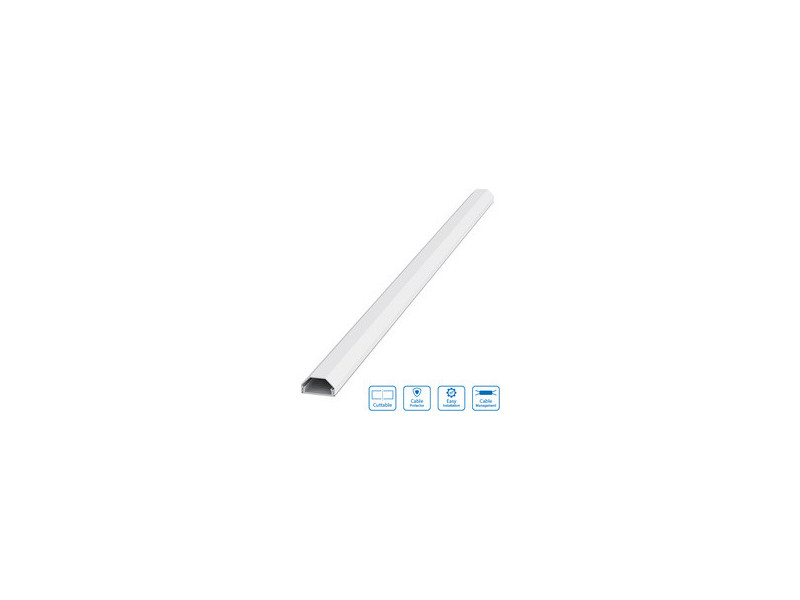LogiLink Angle pour goulotte, 90 degrés, en ABS, blanc