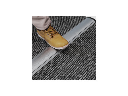 LogiLink Passe-câbles de sol, alu & ABS, 1.104 mm, argent