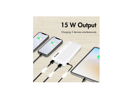 LogiLink Powerbank, 10.000 mAh, 2x USB-A, 2x USB-C, noir
