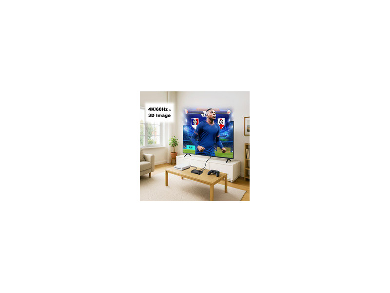 LogiLink Répartiteur HDMI 4K/60 Hz, Downscaler, 2 ports