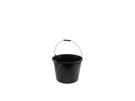 Bradas Seau avec bec verseur, 16 litres, PP, noir